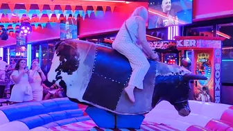 mechanical bull riding july 23rd 2023 in benidorm♥️♥️ #5