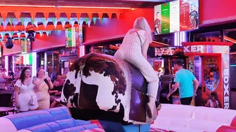 mechanical bull riding july 23rd 2023 in benidorm♥️♥️ #6