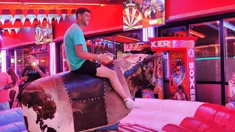 mechanical bull riding july 23rd 2023 in benidorm♥️♥️ #8