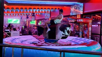 Tuesday mechanical bull rider in benidorm