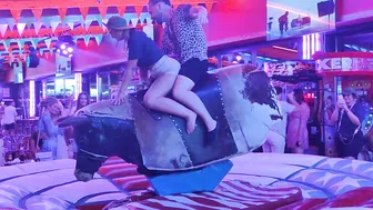 Another good night in benidorm bull ridding #3