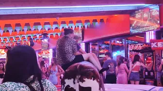 Another good night in benidorm bull ridding #5