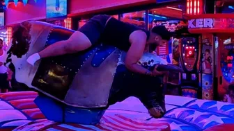 can he ride the bull in benidorm? #1