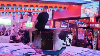 can he ride the bull in benidorm? #10