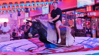 can he ride the bull in benidorm? #5