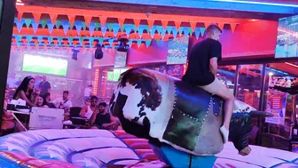 can he ride the bull in benidorm? #9