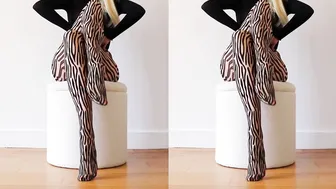 Yoga Art — Animal Print Pantyhose #2