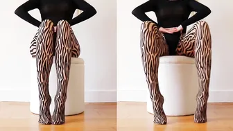 Yoga Art — Animal Print Pantyhose #4