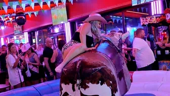 Cow ladies ridding bull in Benidorm September 24th 2023 in Benidorm #1