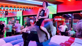 Cow ladies ridding bull in Benidorm September 24th 2023 in Benidorm #6