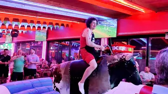 Cow ladies ridding bull in Benidorm September 24th 2023 in Benidorm #7