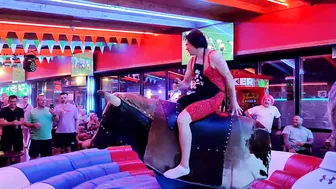 Cow ladies ridding bull in Benidorm September 24th 2023 in Benidorm #8