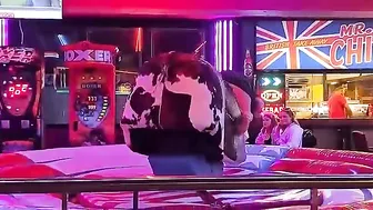 mechanical bull riding you must never miss in Benidorm Spain ♥️♥️♥️♥️ #10