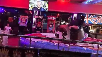 mechanical bull riding you must never miss in Benidorm Spain ♥️♥️♥️♥️ #3