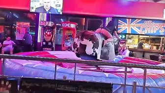 mechanical bull riding you must never miss in Benidorm Spain ♥️♥️♥️♥️ #7