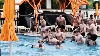 fun at marina hotel pool/marina hotel/happy boys #10