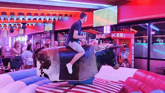 Lady Ridding Mechanical Bull 4th of Augost in Benidorm ♥️♥️ #3