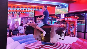 Lady Ridding Mechanical Bull 4th of Augost in Benidorm ♥️♥️ #4