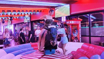 Lady Ridding Mechanical Bull 4th of Augost in Benidorm ♥️♥️ #8