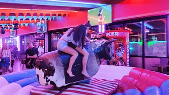 Lady Ridding Mechanical Bull 4th of Augost in Benidorm ♥️♥️ #9