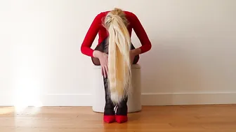 Stretching Time — Red Dress #4