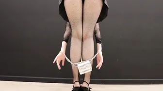 Black Fishnet Pantyhose Try On #5