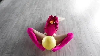 Yoga and Stretching — Thighs and Legs Flow with Yoga Ball #10