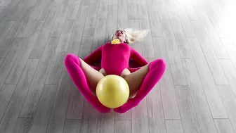 Yoga and Stretching — Thighs and Legs Flow with Yoga Ball #8