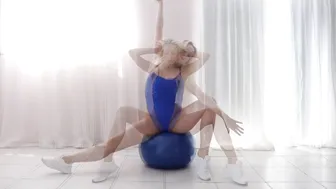 Stretching with Yoga Ball #4