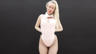 Stretching and Gymnastics — Pink Bunny Outfit #2