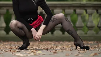 Black Pantyhose Photoshoot #8