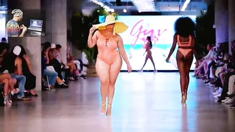 Amanda Morgan In Slow Motion | Miami Swim Week | Plus Size Fashion Show #3