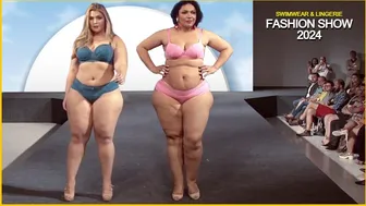 Plus Size Women's Latest Gorgeous Lingerie & Swimwear | Fashion Show 2024