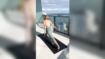 Balcony Yoga Stretching #10