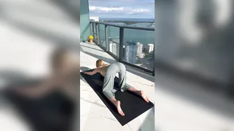 Balcony Yoga Stretching #3