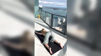 Balcony Yoga Stretching #8