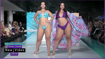 Best Of Olyria Clouds Walks In Swimwear - Miami Swim Week 2024 | Plus Size Fashion Show