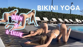 Bikini Yoga at the Pool №2