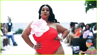 Plus Size Curvy Women's Walking in Swimwear -Plus Size Fashion Show 2023 #2