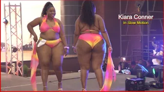 Kiara Conner In Slow Motion | Swimsuit Plus Size Fashion Show | Exclusive 2024