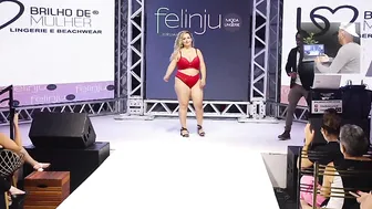 Tasha Scott In Slow Motion | Massive Female Model Walking In Lingerie | Fashion Show #8