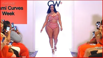 Plus Size Women's Latest Gorgeous Swimwear Miami Curves Week | Fashion Show #1