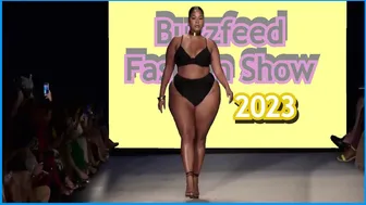 Plus Size Curvy Women's Walking in Swimwear - Fashion Show 2023