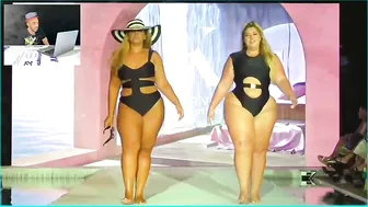 Plus Size Curvy Women's Walking in Swimwear - Fashion Show 2023 #2