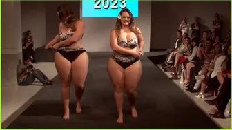 BBW Plus Size Model In Swimwear Fashion Show ( Plus Size Clothing )