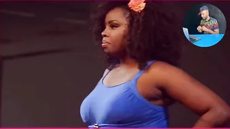 BBW Plus Size Model In Swimwear Fashion Show ( Plus Size Clothing ) #2