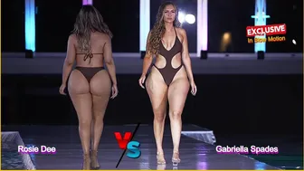 Gabriella Spades Vs Rosie Dee In Slow Motion | Miami Swim Week | Fashion Show 2024