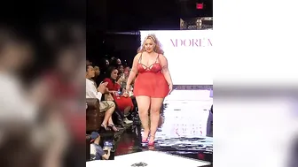 Maggie Applegate Best Moment In Slow Motion | Lingerie Plus Size Fashion Show 2024 #5