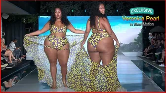 Veronica Pearl In Slow Motion | Exclusive Swimwear Plus Size Fashion Show #1