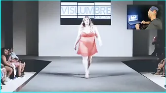 BBW Plus Size Model In Lingerie Fashion Show 2023 #4